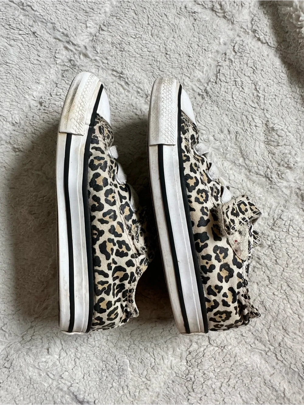 Converse All Star | Velcro Strap Cheetah Print Sneakers | Size 9